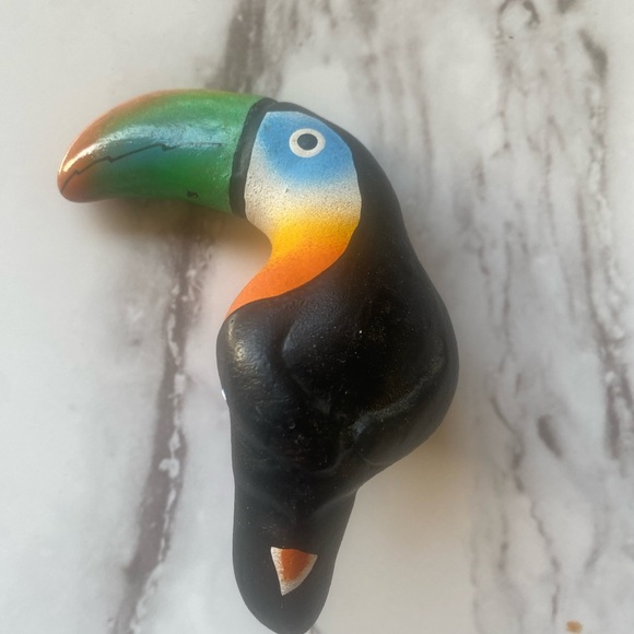 Gloria a Dios Ecuador Bird Vintage Ceramic Toucan - Picture 4 of 6